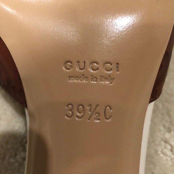 GUCCI peeptoe Guccissima mule w/ horse bit detail - Picture 5 of 10